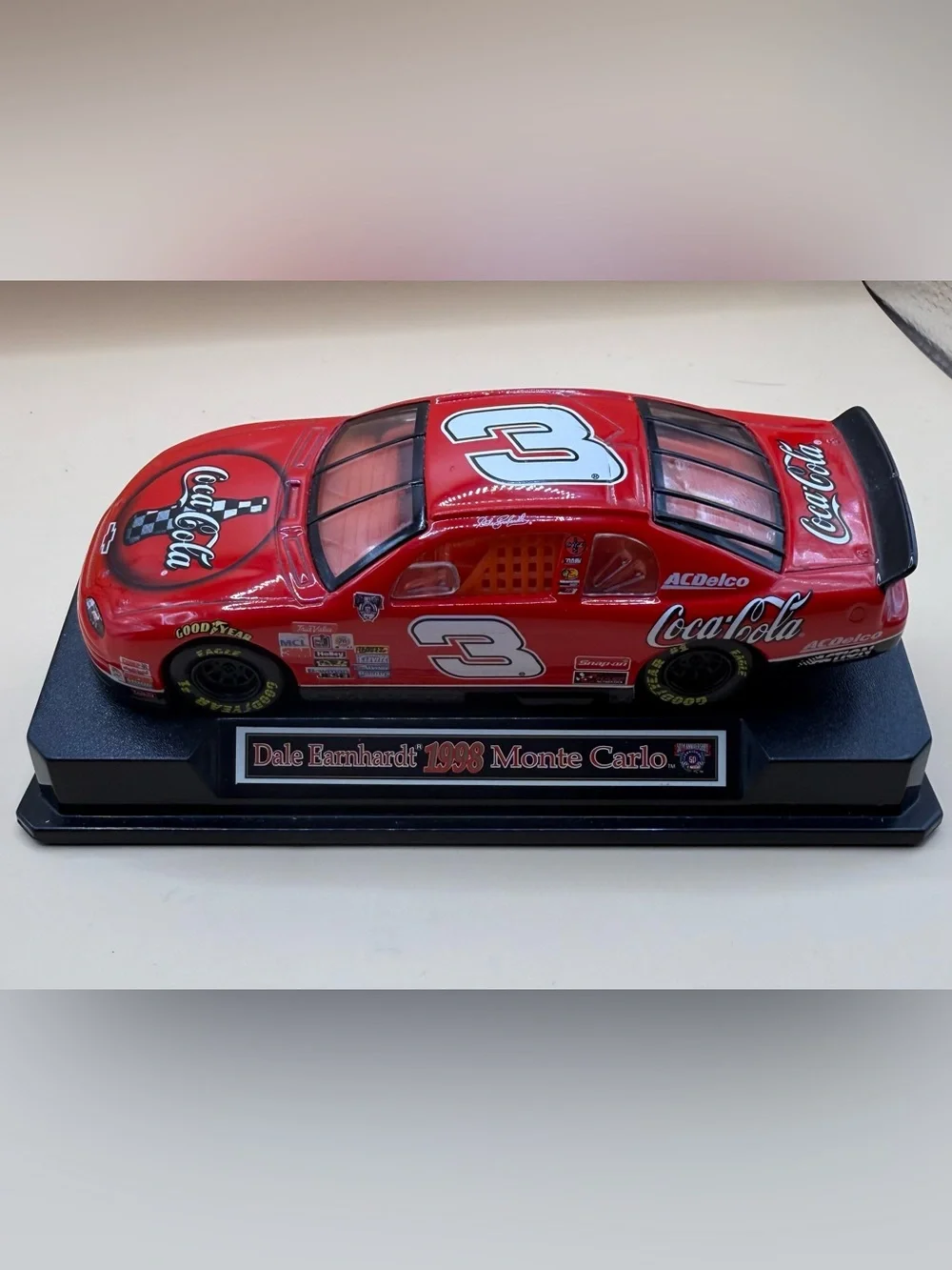 Dale Earnhardt #3 Coca-Cola 1998 Monte Carlo NASCAR Diecast 1:43 Display Car